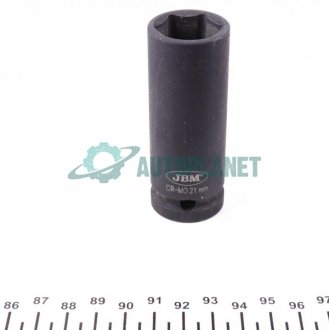 Головка ударная 6-гранная HEX (1/2") (d=21mm) JBM 12069