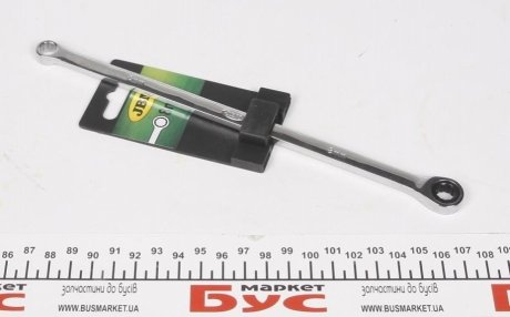 Ключ 12-гранний плоский-кільцевий подовжений з тріскачкою (8mm) JBM 13453