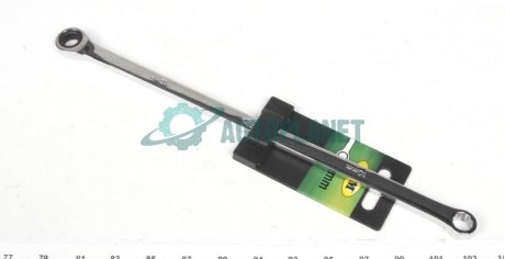 Ключ 12-гранний плоский-кільцевий подовжений з тріскачкою (10мм) JBM 13454