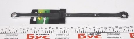 Ключ 12-гранний плоский-кільцевий подовжений з тріскачкою (12мм) JBM 13455 (фото 1)