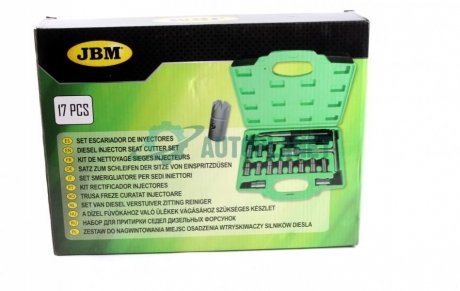 Набор инструмента для притирки седел дизельных форсунок (17 предметов) JBM 52813