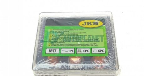Набір інструмента для відновлення різьби в піддоні картера (M17) JBM 53237 (фото 1)