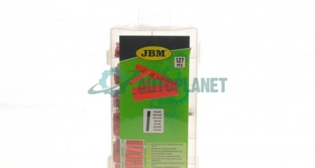 Набір трубок термоусадочних червоних (127 шт) JBM 53376