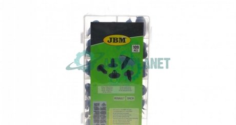 Набір кліпс пластмасових для обивки (109 шт) (Renault) JBM 53712