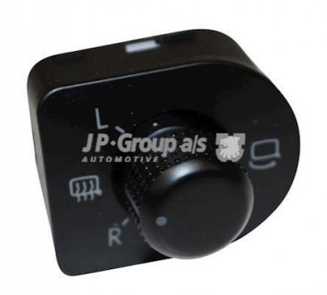 Вимикач регулювання зеркала Golf IV/Passat B5 (+обогрев) JP GROUP 1196700600 (фото 1)