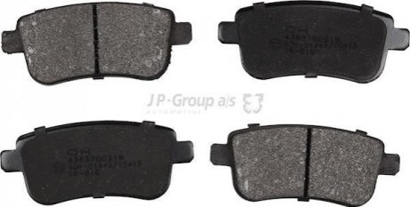 Колодки тормозные задние дисковые Megane III/Fluence 08- JP GROUP 4363700210 (фото 1)