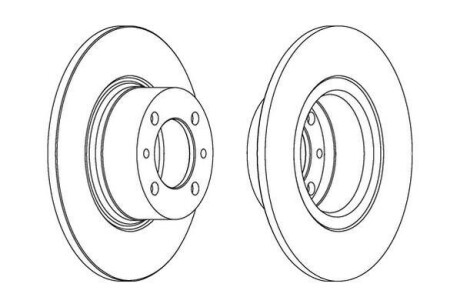Диск гальмівний ВАЗ 2101 передн. (2 шт.) Jurid 561074J