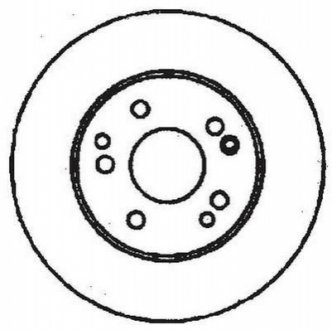 Гальмівний диск передній MERCEDES-BENZ W201 / W124 Jurid 561331JC (фото 1)