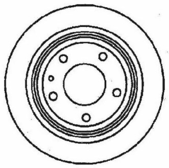 Гальмівний диск задній BMW 5 (E34) Jurid 561477JC