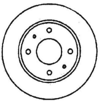 Гальмівний диск передній Nissan 200SX, Almera II, Primera, Sentra V / Infiniti G20 Jurid 561582JC