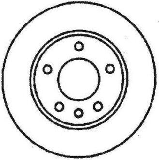 Гальмівний диск задній OPEL ASTRA F,VECTRA A / VAUXHALL Jurid 561652JC