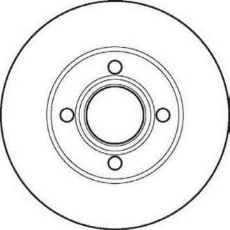 AUDI диск гальмівний передній 80 1.8-2.3E 91-92 Jurid 561691JC
