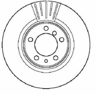 Гальмівний диск передній BMW 7-Series (E38) Jurid 561948JC