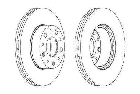 Гальмівний диск передній CITROËN Jumper / FIAT Ducato / PEUGEOT Boxer Jurid 561984JC