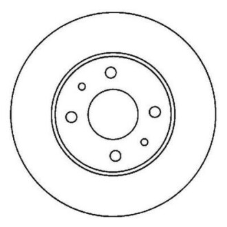 NISSAN диск гальмівний передній ALMERA 1.4I 16V Jurid 562024JC