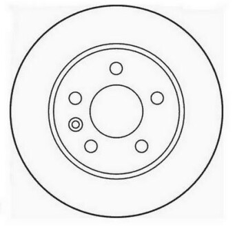 Гальмівний диск передній MERCEDES-BENZ Vito 1996-2003р. Jurid 562054JC