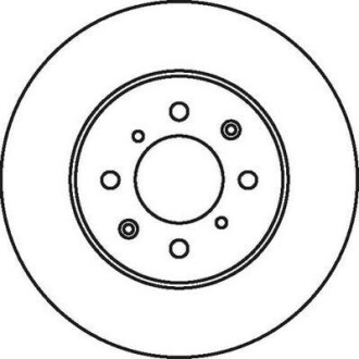 ROVER диск гальмівний передній 200,400 1.4/2.0 90- Jurid 562082JC