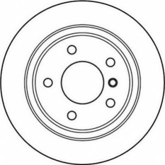 Тормозной диск задний BMW 3 series Jurid 562094JC (фото 1)