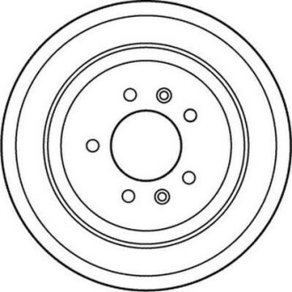 Гальмівний диск задній Peugeot 605, 607 Jurid 562127JC