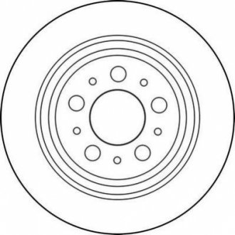 Гальмівний диск задній VOLVO S60/S70/S80/V70/V70 XC Jurid 562174JC