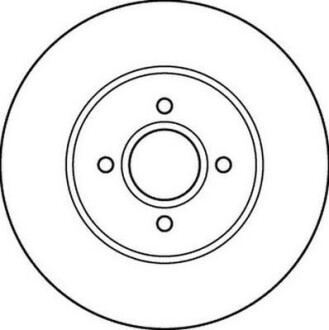 Диск гальмівний передній вентильований Jurid 562206JC