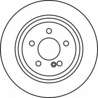 Тормозной диск задний MERCEDES-BENZ CLS/E-CLASS Jurid 562213JC (фото 1)