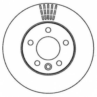 Тормозной диск (задний) VW T5 2003- (294x22) Jurid 562262JC (фото 1)