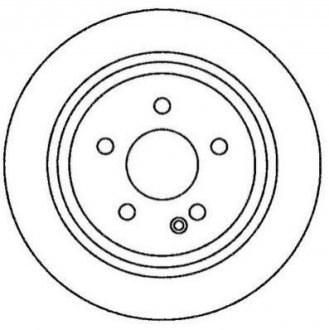 Тормозной диск (задний) MB Vito 639 2003- (296x10) Jurid 562263JC