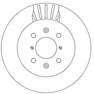 Гальмівний диск передній Opel Agila / Subaru Justy / Suzuki Ignis Jurid 562308JC