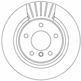 Тормозной диск задний BMW 1-Series, 2-Series, 3-Series, 4-Series Jurid 562316JC (фото 1)