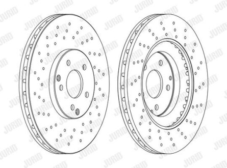 DB Диск гальмівний передн.W203 02- Jurid 562354JC-1