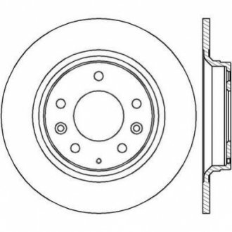 Гальмівний диск задній Mazda 326, 6, 626, MX-5, Premacy Jurid 562416JC