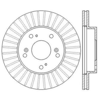 Гальмівний диск передній ACURA RSX Купе / HONDA CIVIC VII, CR-Z, INTEGRA Jurid 562548JC