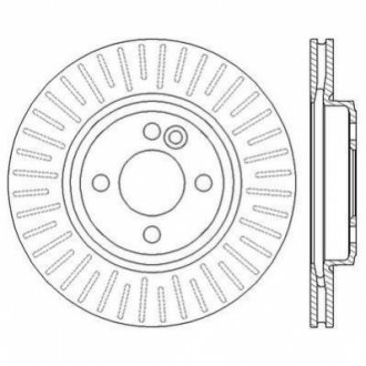 Тормозной диск MINI Cooper (R56,R55,R57,R58,R59) Jurid 562570JC