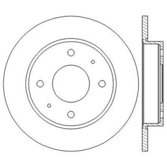 Гальмівний диск задній Mitsubishi Colt IV / Smart Forfour Jurid 562574JC