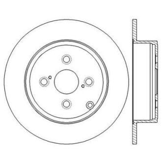 Гальмівний диск задній Toyota Corolla (2001-2007) Jurid 562600JC