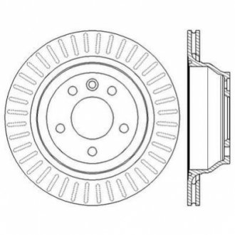 Гальмівний диск задній VW MULTIVAN/TOUAREG/TRANSPORTER Jurid 562603JC (фото 1)