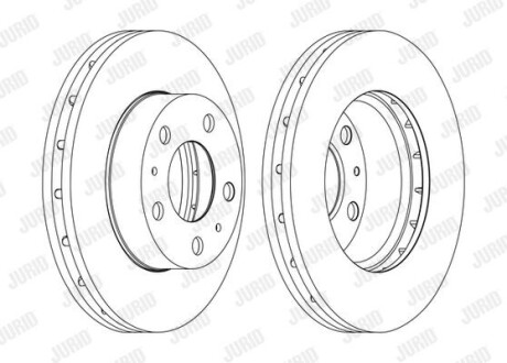 Гальмівний диск Jurid 562630JC1