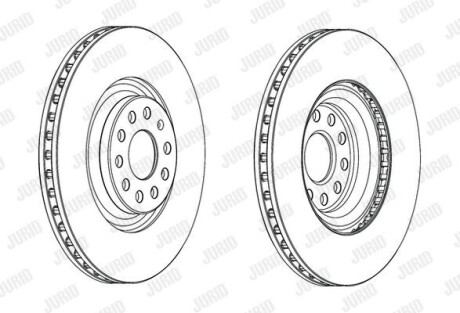 Гальмівний диск Jurid 562663JC1