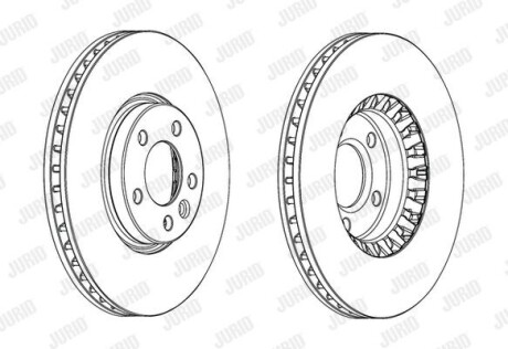 Гальмівний диск Jurid 562739JC1