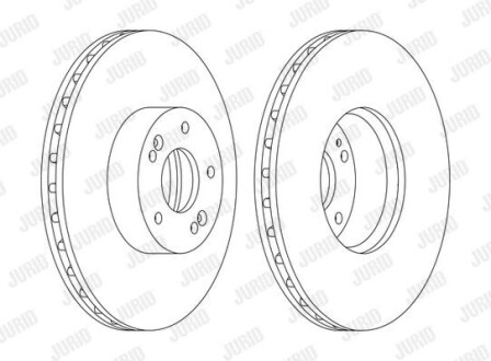 Гальмівний диск Jurid 562778JC1