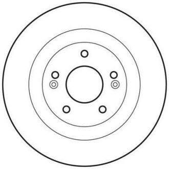 Гальмівний диск задній Hyundai Santa Fe II (2005-2012) Jurid 562779JC