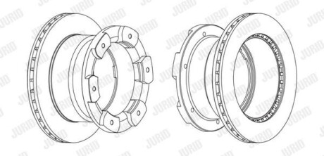 Гальмівний диск Jurid 562805JC1
