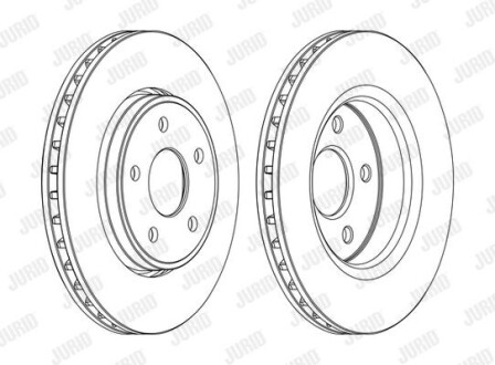 Гальмівний диск Jurid 562854JC1