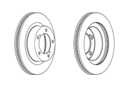 Гальмівний диск Jurid 562887JC1