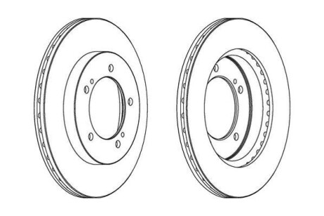 SUZUKI диск гальмівний передн.Vitara -98 Jurid 562906JC