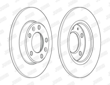 Гальмівний диск задній PEUGEOT 308 Jurid 562996JC