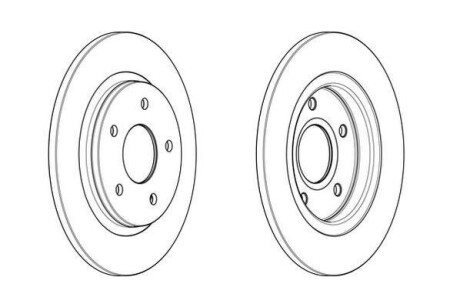 Гальмівний диск задній VW Routan / FIAT Freemont / DODGE Journey / CHRYSLER Grand Voyager Jurid 563011JC