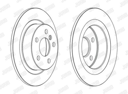 Гальмівний диск задній BMW 1-Series (F40), 2-Series, X1 (F48), X2 (F39), i3 / Mini Clubman, Country Jurid 563190JC