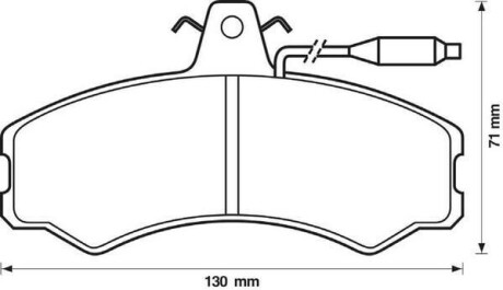 Гальмівні колодки передні ALFA ROMEO AR 6 / Citroen C25 / FIAT DUCATO / VW L 80 Jurid 571304J